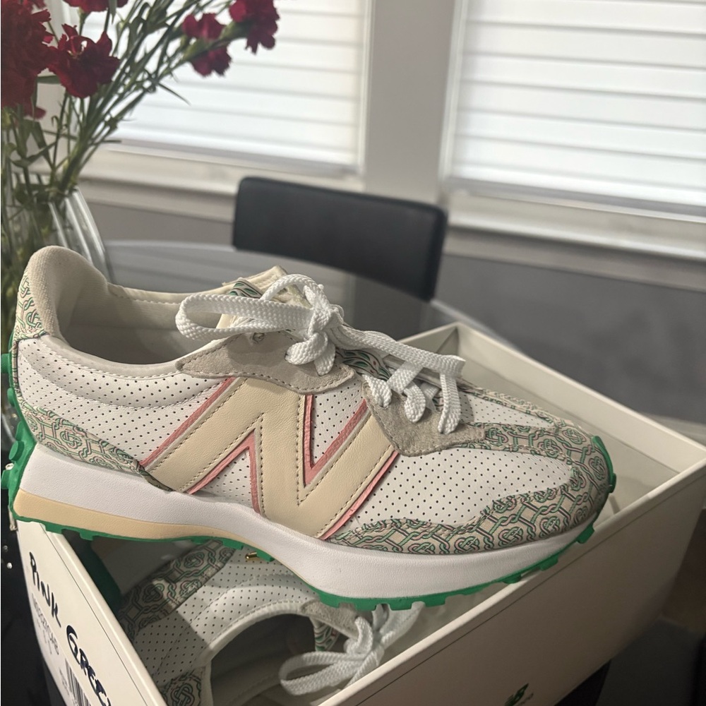 New Balance 327 Casablanca Pink and Green, 8D